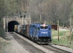 CR 5018 leads PIOI east out of Musconetcong Tunnel at MP 64